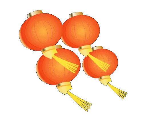 GIF动图透明gif格式中国结礼花气球透明gif透图标