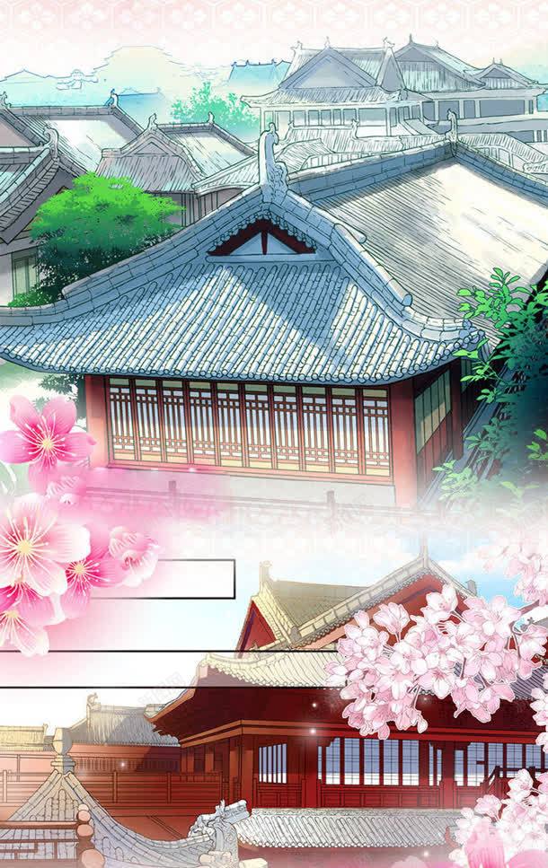 中国风古代庭院手绘海报背景jpg设计背景_新图网 https://ixintu.com 古代 国风 庭院 海报 背景