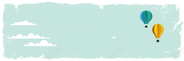 清爽热气球海报背景jpg设计背景_新图网 https://ixintu.com banner 创意设计 浅色 海报背景 空气球 黄色 蓝色热气球 素雅