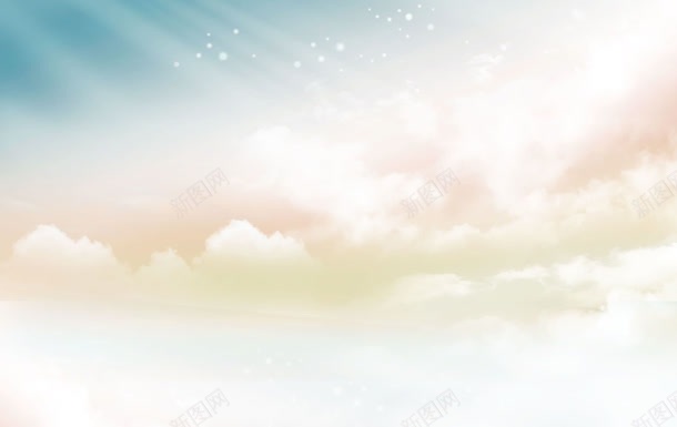 蓝天粉云彩阳光海报jpg设计背景_新图网 https://ixintu.com 云彩 海报 蓝天 阳光