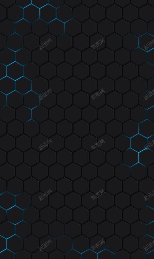六边形蜂巢黑底蓝色海报背景jpg设计背景_新图网 https://ixintu.com 六边形 海报 背景 蓝色 蜂巢 蜂巢格子 蜂巢结构