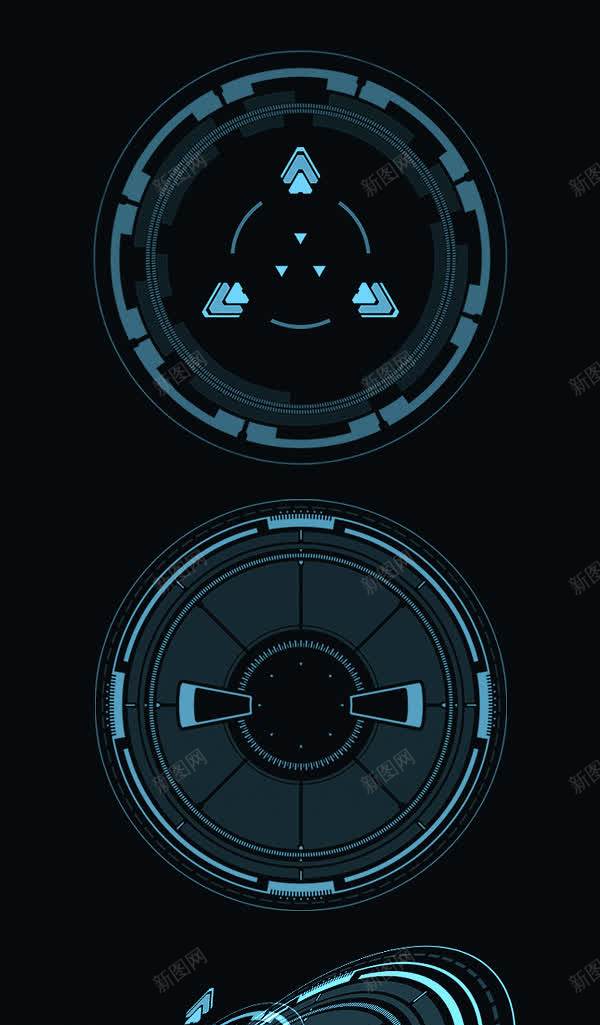 蓝色电子商务图标jpg高清背景_新图网 https://ixintu.com 商务 图标 电子 蓝色