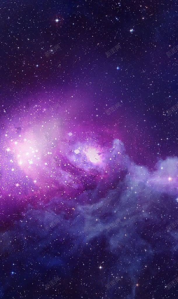 唯美紫色星空夜景jpg设计背景_新图网 https://ixintu.com 夜景 星空 紫色