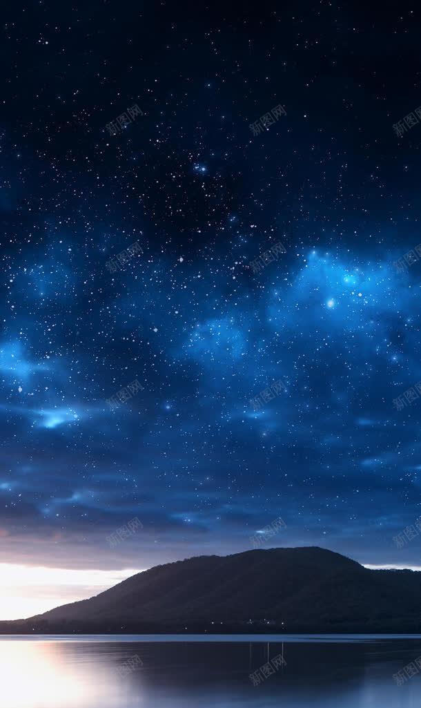 山峰蓝色星光背景jpg设计背景_新图网 https://ixintu.com 山峰 星光 背景 蓝色