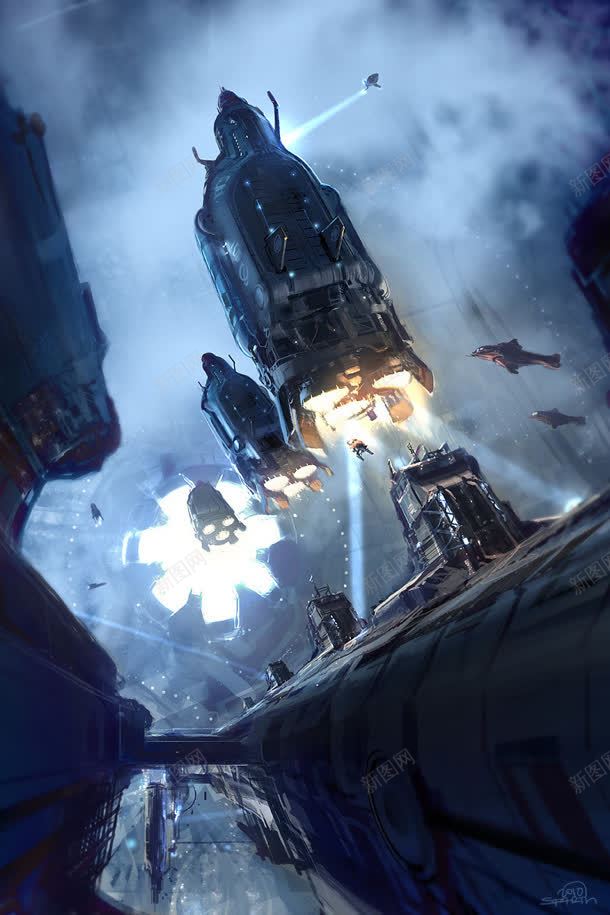 科幻宇宙飞船军舰jpg设计背景_新图网 https://ixintu.com 军舰 宇宙船 宇宙飞船 宇宙飞船照片 科幻