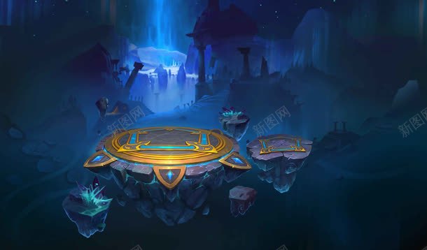 游戏场景蓝色光效合成效果jpg设计背景_新图网 https://ixintu.com 合成 场景 效果 游戏 蓝色