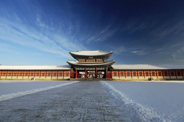 蓝天白云雪花牌楼jpg设计背景_新图网 https://ixintu.com 古代牌楼 牌楼 白云 蓝天 雪花
