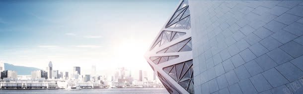 房地产广告banner创意jpg设计背景_新图网 https://ixintu.com 城市 宣传 建筑群 房子 湖海 街道