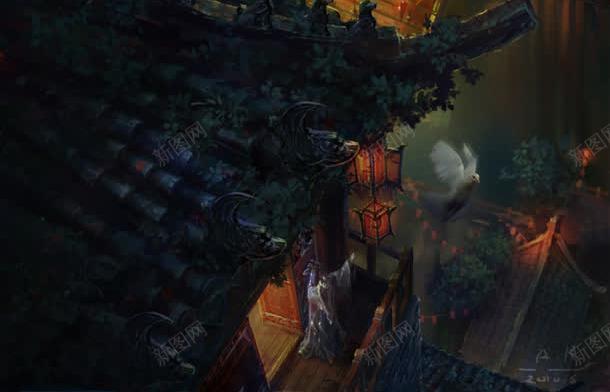 古代建筑城市夜景插画jpg设计背景_新图网 https://ixintu.com 古代 古城群插画 城市 城市黑影 夜景 建筑 插画