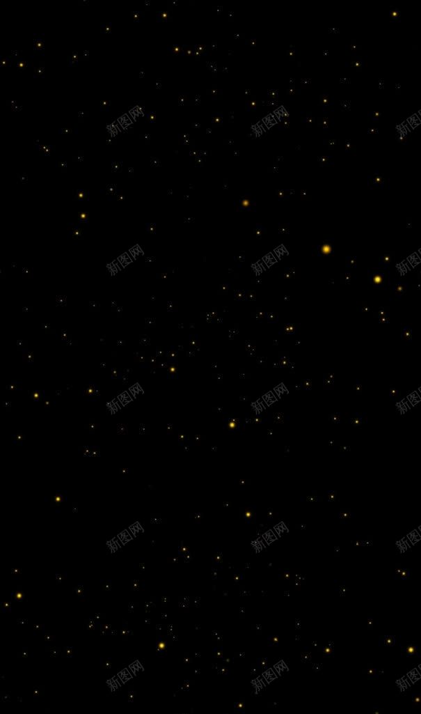 黑底黄色光点星空海报背景jpg设计背景_新图网 https://ixintu.com 星空 海报 背景 色光