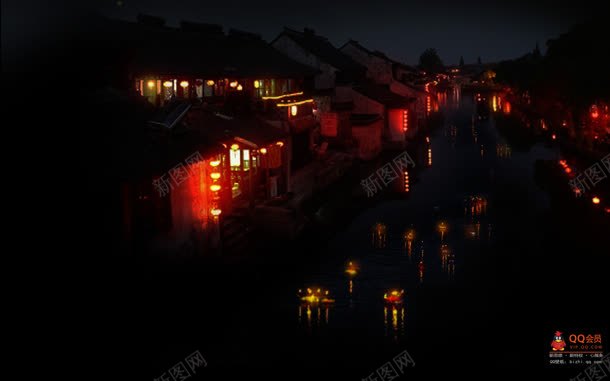 荷花灯元宵节桌面背景jpg设计背景_新图网 https://ixintu.com 元宵节 桌面 背景 花灯