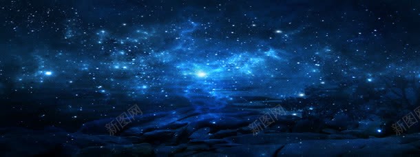 蓝色星空背景jpg设计背景_新图网 https://ixintu.com 地球 宇宙 星空 炫 科技 背景 青色星空背景