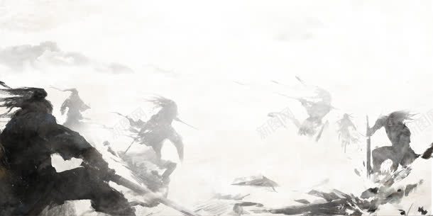 水墨风格士兵战争背景jpg设计背景_新图网 https://ixintu.com 交战 图片 士兵 战争 水墨 背景 风格