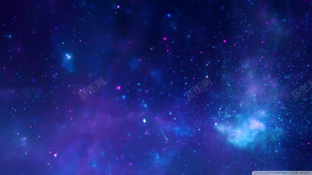 蓝色星空下粉色星星jpg设计背景_新图网 https://ixintu.com 星星 星空 粉色 蓝色