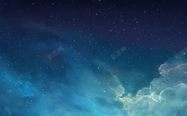 蓝色云彩梦幻星空jpg设计背景_新图网 https://ixintu.com 云彩 星空 梦幻 蓝色