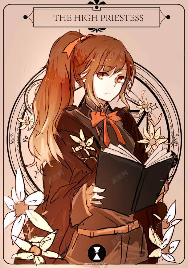手绘插画制服女孩jpg设计背景_新图网 https://ixintu.com 制服 女孩 插画