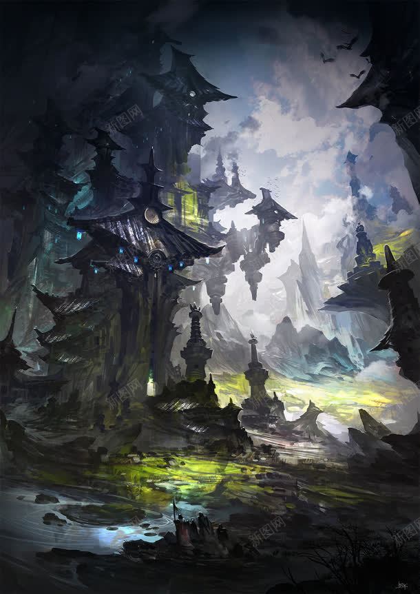 黑色炫酷乌云场景jpg设计背景_新图网 https://ixintu.com 乌云 场景 黑色