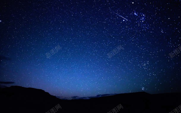 蓝色星空黑色城市jpg设计背景_新图网 https://ixintu.com 城市 星空 蓝色 黑色