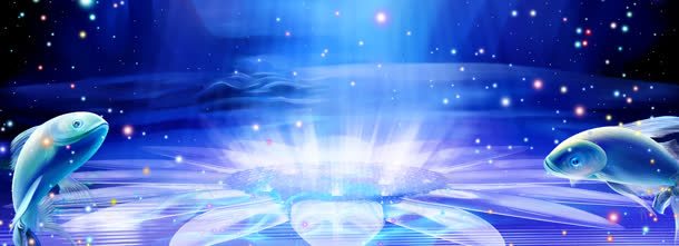 海底梦幻背景jpg设计背景_新图网 https://ixintu.com 化妆品海报 梦幻 海底 海豚 深海 炫光 美白 舞台 面膜