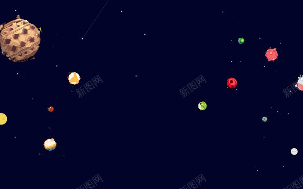 黑底卡通彩色星球宇宙海报背景jpg设计背景_新图网 https://ixintu.com 卡通 宇宙 彩色 星球 海报 背景