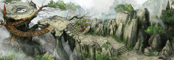 绿色悬崖台阶游戏截图jpg设计背景_新图网 https://ixintu.com 台阶 悬崖 游戏 绿色
