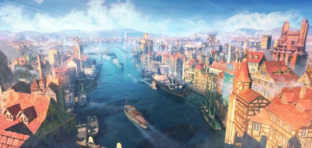 拥挤的手绘现代都市jpg设计背景_新图网 https://ixintu.com 拥挤 现代 都市