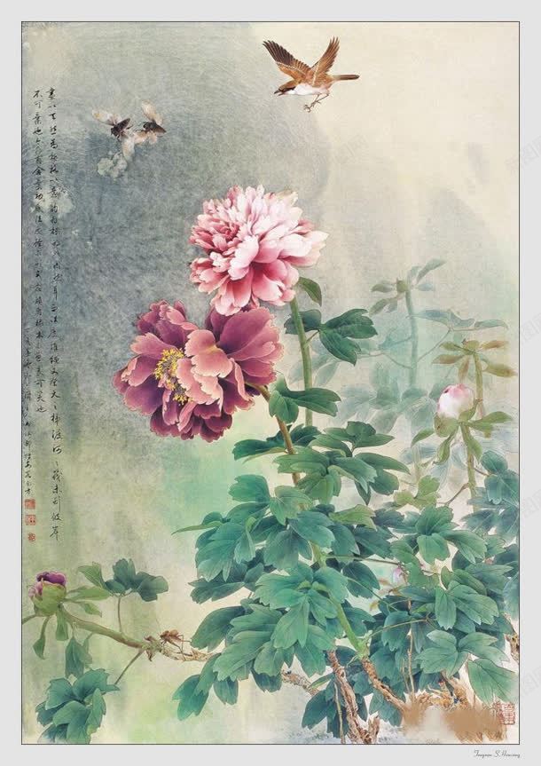 邹传安国画集相互嬉戏jpg设计背景_新图网 https://ixintu.com 嬉戏 安国 画集 相互