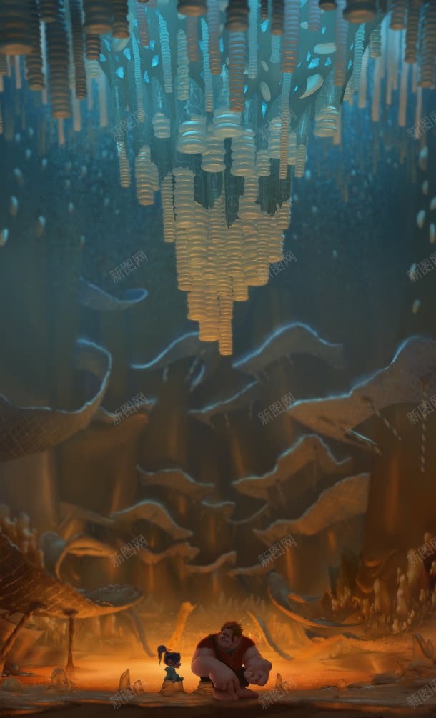 蓝色神秘光效风景jpg设计背景_新图网 https://ixintu.com 神秘 蓝色 风景