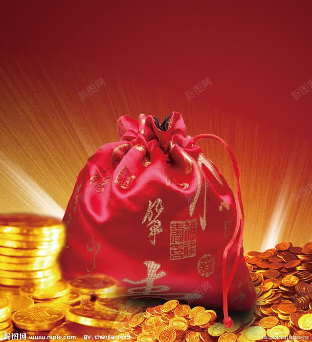 红色发财红包福包jpg高清背景_新图网 https://ixintu.com 发财 红包 红色