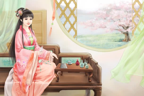 红衣多情女子主页装修jpg设计背景_新图网 https://ixintu.com 主页 多情 女子 红衣 装修