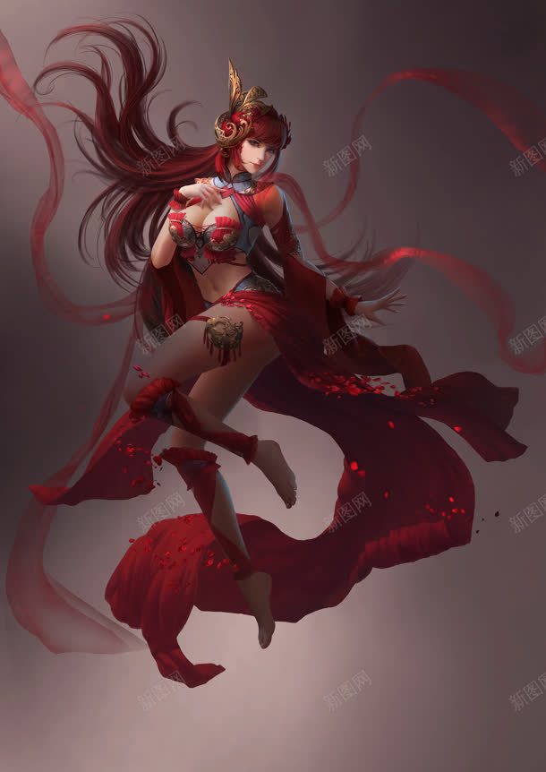 红色创业人物创意游戏jpg设计背景_新图网 https://ixintu.com 人物 创业 创意 游戏 红色