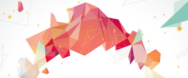 现代简约banner创意海报jpg设计背景_新图网 https://ixintu.com 五彩 光效 几何 多边形 时尚 曲线 朦胧 模糊 潮流 炫丽 炫彩 炫酷 线条 缤纷 质感