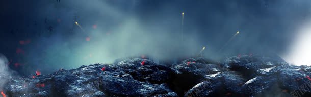 科幻背景bannerjpg设计背景_新图网 https://ixintu.com 战争 烟火 科幻
