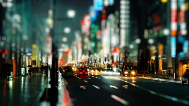 模糊的城市街道夜景jpg设计背景_新图网 https://ixintu.com 城市 夜景 大街小巷 模糊 街道