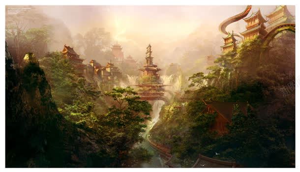 天空环境渲染效果建筑城堡jpg设计背景_新图网 https://ixintu.com 城堡 天空 建筑 效果 渲染 环境
