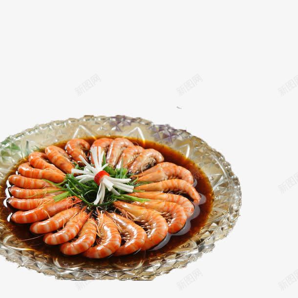 酱油基围虾png免抠素材_新图网 https://ixintu.com 产品实物 基围虾 美食