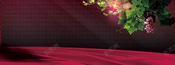 葡萄酒背景jpg设计背景_新图网 https://ixintu.com 叶子 广告 广告设计模板 彩带 海报设计 红酒 绿叶 葡萄 酒 酒杯 酒桶 闪亮 飘带