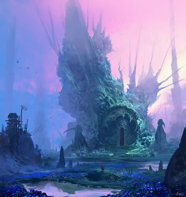 游戏场景环境渲染红色jpg设计背景_新图网 https://ixintu.com 场景 渲染 游戏 环境 红色