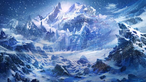 神秘游戏雪山场景jpg设计背景_新图网 https://ixintu.com 场景 游戏 神秘 雪山