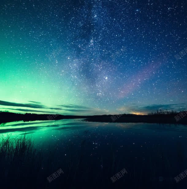 星光下的河水海报背景jpg设计背景_新图网 https://ixintu.com 星光 河水 海报 背景