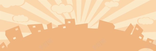 电商城市剪影背景bannerjpg设计背景_新图网 https://ixintu.com banner 云 剪影 城市 放射线 电商 背景