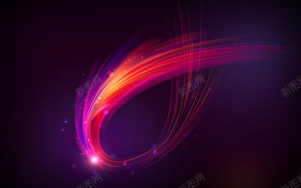 动感炫彩光线丝带jpg设计背景_新图网 https://ixintu.com 丝带 光线 动感