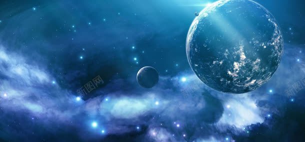 大气星河宇宙星空jpg设计背景_新图网 https://ixintu.com 光线 星星 星河宇宙 星球 银河