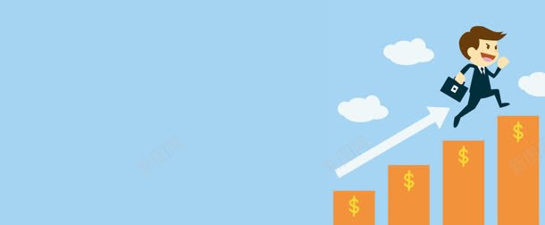 金融卡通人物箭头背景bannerjpg设计背景_新图网 https://ixintu.com banner 人物 卡通 卡通人物配图 箭头 背景 金融