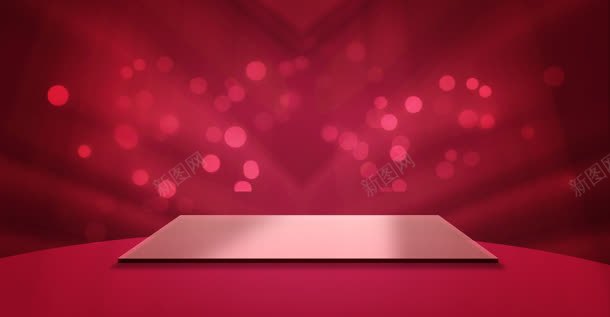 中国风玫红色电商海报jpg设计背景_新图网 https://ixintu.com 国风 海报 红色