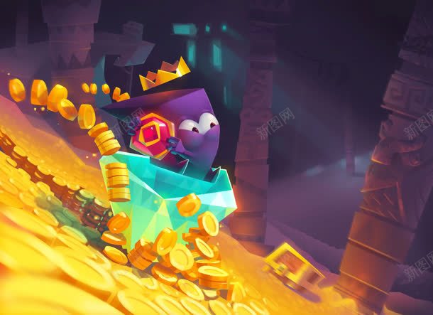 卡通金色钱币卡通人物jpg设计背景_新图网 https://ixintu.com 人物 卡通 素材 金色 钱币