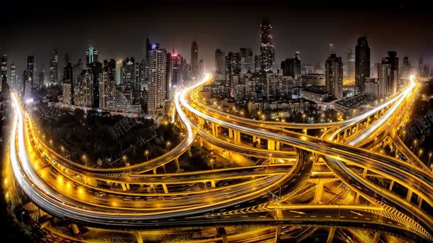 夜晚城市立交桥路灯jpg设计背景_新图网 https://ixintu.com 城市 夜晚 立交桥 路灯