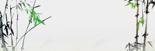 清新背景jpg设计背景_新图网 https://ixintu.com 复古 学校 展板 竹子