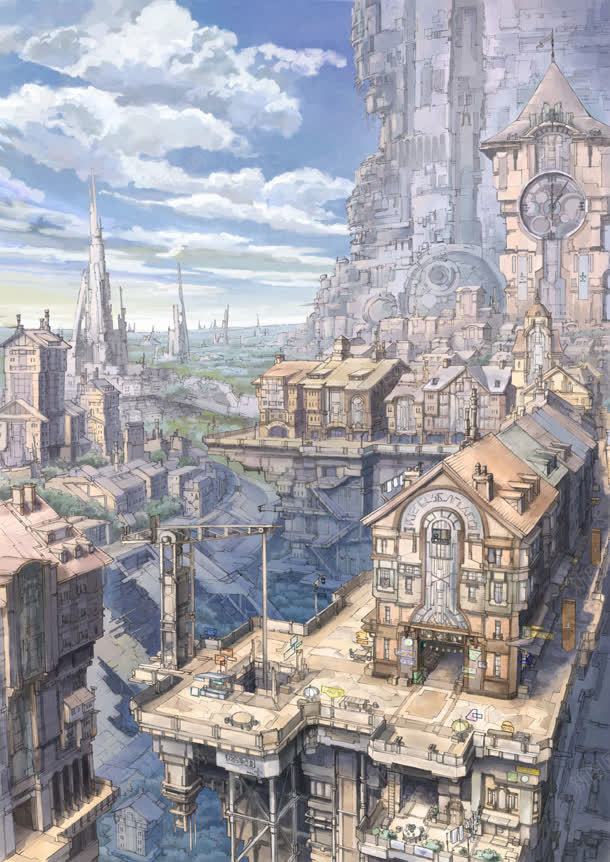 手绘动漫插画大屏jpg设计背景_新图网 https://ixintu.com 插画