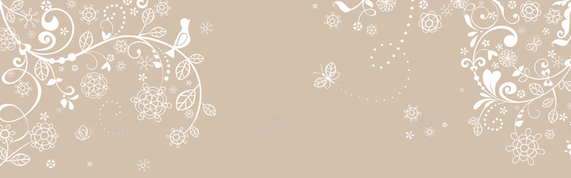 简约花纹背景bannerpsd设计背景_新图网 https://ixintu.com anner banner 卡通 手绘 树枝 海报banner 童趣 简约 背景 花纹 藤蔓 鸟